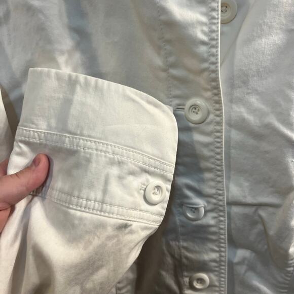 Semantiks White Button Down Lightweight Blazer Jacket Size 1X - Picture 4 of 7